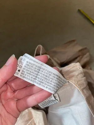 Forever 21 Pinstripe Tan & White Pants thumbnail 5
