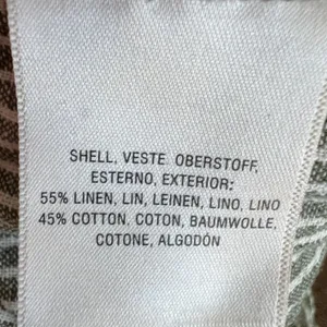 Anthropologie Seashore Striped Linen Pants Green Coastal Minimalist‎ XS thumbnail 6