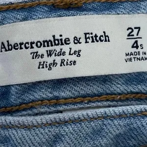 Abercrombie & Fitch Light Blue High Rise Palazzo Wide Leg Denim Jeans Pants 27 thumbnail 5