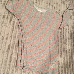 Lou & Grey Striped Long‎ Sleeve Top with Side Zip Detail Sz S thumbnail 4