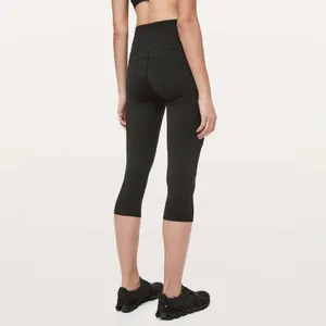 Lululemon Fast & Free Crop II Nulux 19" Black Leggings Size 2 thumbnail 3