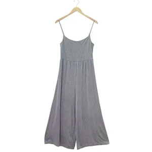 Quince Gray Tencel Jersey Wide Leg Jumpsuit Cami One Piece Sz Large Soft Stretch thumbnail 7