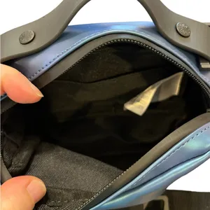 Rains Micro Box Bag w/ Shoulder Strap, Laser Blue, NWT, List Price $95 thumbnail 4