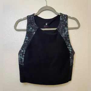 Spyder Women’s Active Black Activewear Sport Bra Top Size L‎ thumbnail 2