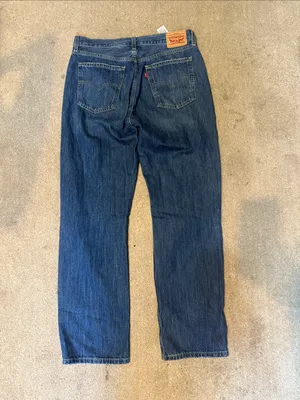 Levi’s Low Pro Straight 100% Cotton Distressed Medium Wash Jeans Size 29 thumbnail 3