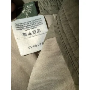 Eddie Bauer Floral Pants Womens 6‎ Tan Blue Cotton Drawstring Wide Leg thumbnail 3