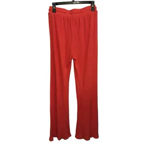 Marine Layer Lounge Pants Small Salmon Drawstring Waffle Wide‎ Leg Casual thumbnail 2