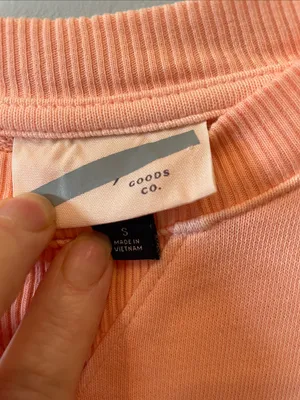 Women's Crewneck Sweatshirt - Peach Pink small thumbnail 2
