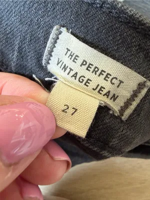 Madewell The Perfect Vintage Jean Faded Black Size 27 High Rise Ankle Length thumbnail 11