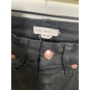 Good American Good Leg Jeans Womens 8/29 Black High Rise Skinny Stretch Denim thumbnail 5