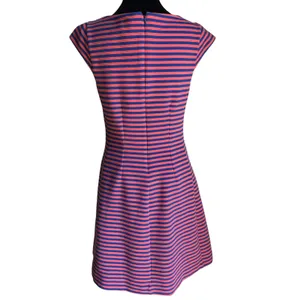 Lilly Pulitzer Pink Blue Striped Fit & Flare Dress Medium Preppy Resort thumbnail 13