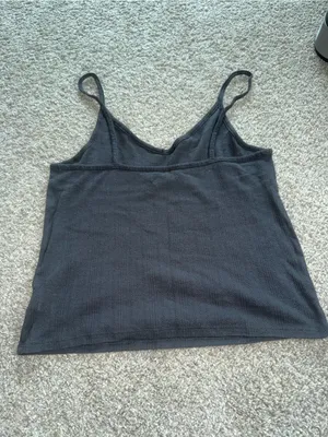 American Eagle - Pointelle Cami - M, Dark Grey thumbnail 4