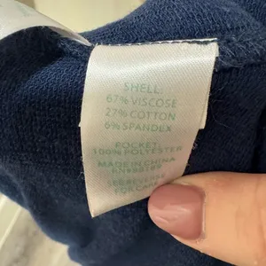 Lilly Pulitzer Skipper V-Neck Popover Tunic Navy‎ Blue Pockets Size Large thumbnail 6