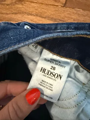 Hudson Krista super skinny jeans size 26 thumbnail 6