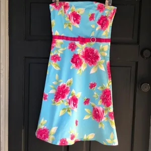 J.T.B. Floral Strapless Dress‎ thumbnail 2