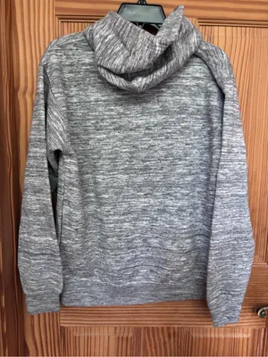 Myrtle Beach Heathered Grey Pullover Hoodie Gray Size L thumbnail 2