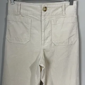 Maeve by Anthropologie Women's 27 The Colette Cropped Wide Leg‎ Corduroy Pants thumbnail 4