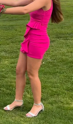 Hello Molly Pink One Shoulder Dress thumbnail 3