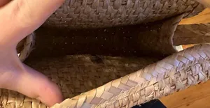 Woven Rattan Envelope Shoulder Bag Tan thumbnail 7