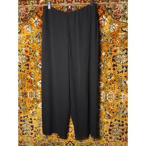 90s Vintage Alex Evenings Chiffon Layered Wide Leg Evening Pants sz XL thumbnail 6