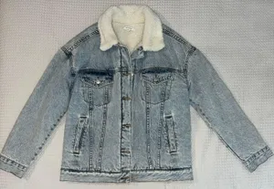 PacSun Fleece Lined Jean Jacket thumbnail 1
