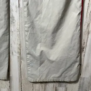 Vintage Y2k Express Cream Red Stripe Sweat Pants Wide Leg Womens Medium‎ thumbnail 6