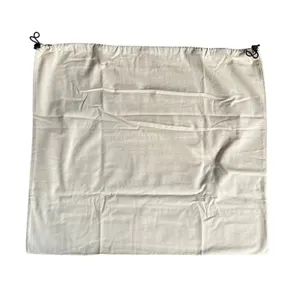 MZ Wallace Large Cream Dust Bag Drawstring Closure 26” x 23” thumbnail 4