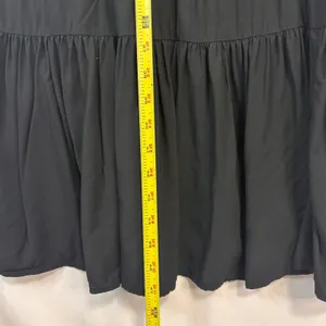 J.Crew‎ Re-Imagined Tiered Maxi Dress Womens S Black Puff Sleeve Pockets Cottage thumbnail 8