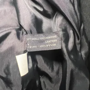 VTG PELLE‎ New York Milano Black Leather Jacket Snakeskin Print Womens Large 90s thumbnail 5