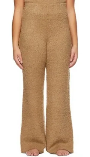 SKIMS Wide Leg Cozy Knit Pants in Camel thumbnail 1
