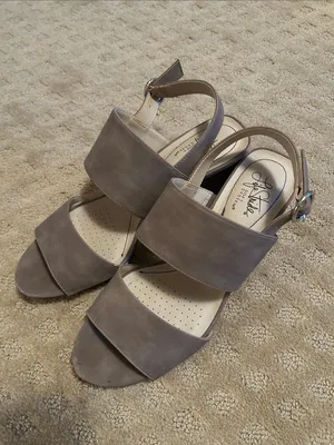 Life Stride Women’s Ankle Strap Block Heel Sandals — Taupe, 9 thumbnail 5