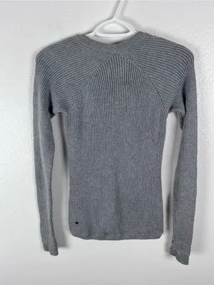 LULULEMON The Sweater The Better Gray Knit Long Sleeves Sweater thumbnail 2
