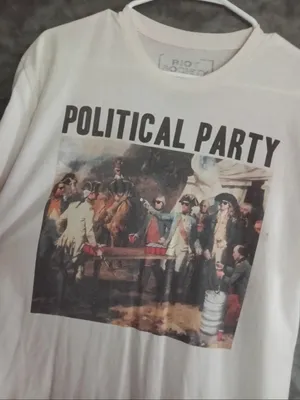 riot society White 'Political Party' Graphic Tee thumbnail 2