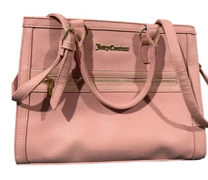 Juicy couture blush pink crossbody bag/ satchel bag with gold trim thumbnail 1