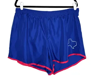 Just Be Free Texas Athletic Running Shorts Size XL Blue Red Activewear Athletic thumbnail 1