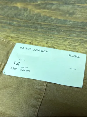 NEW American Eagle Baggy Jogger Womens 14 Short Tan Cargo Utility Pants Stretch thumbnail 9