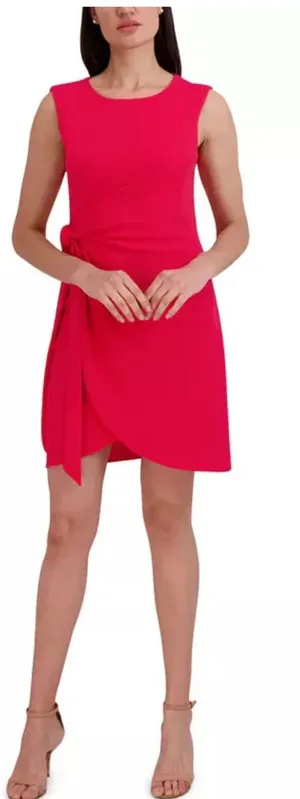 Donna Rico Scuba-Crepe Wrap-Skirt Sheath Dress thumbnail 1