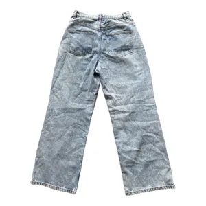 ASOS DESIGN Wide Leg Jeans Light Wash Denim Women Size 30 32 thumbnail 2