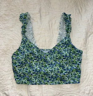 Aerie Floral Bikini Top thumbnail 1