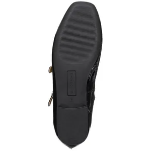 NWT Sun + Stone Womens Cecillee Triple Strap Mary Jane Flats Black Patent 8M thumbnail 3