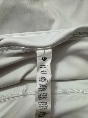 Lululemon White Pace Rival Skirt thumbnail 5
