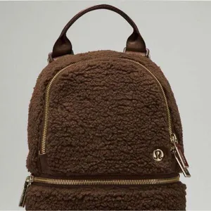 Lululemon City adventurer backpack mini 3L fleece Brown earth/gold thumbnail 1