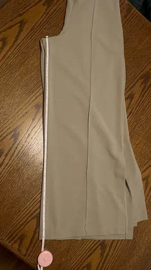 She + Sky Taupe Wide Leg Side Slit Trousers M thumbnail 4