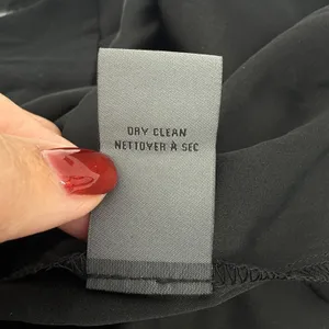Vera Wang Black Illusion Stripe Strapless Tulle Ribbon‎ Cocktail Midi Dress SZ 6 thumbnail 9