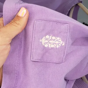 Free People FP Movement Post Up Layer Sweatshirt Summer Lilac Size S EUC thumbnail 4