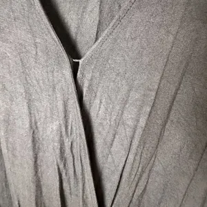 LOFT BLack Wrap Front Super SOft Long Sleeve T Shirt Top w Waist Band Size Large thumbnail 5