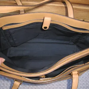 Tory Burch Robinson Small Tan Cardamom Bag Tote thumbnail 13