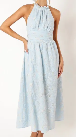 Petal & Pup Taila Halterneck Midi Dress thumbnail 1