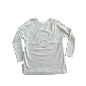 Nike Women's Rally‎ Metallic Fleece Crewneck Sweatshirt Ivory size M thumbnail 4