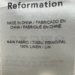 Reformation White‎ Linen Fabric thumbnail 7